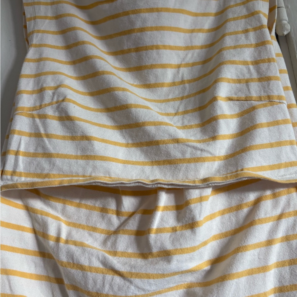 Boob Design Yellow and White Striped Nursing Top - Picture 2 of 5